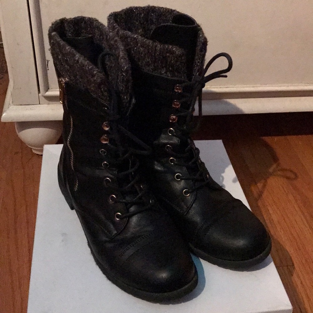 Black Combat Boots